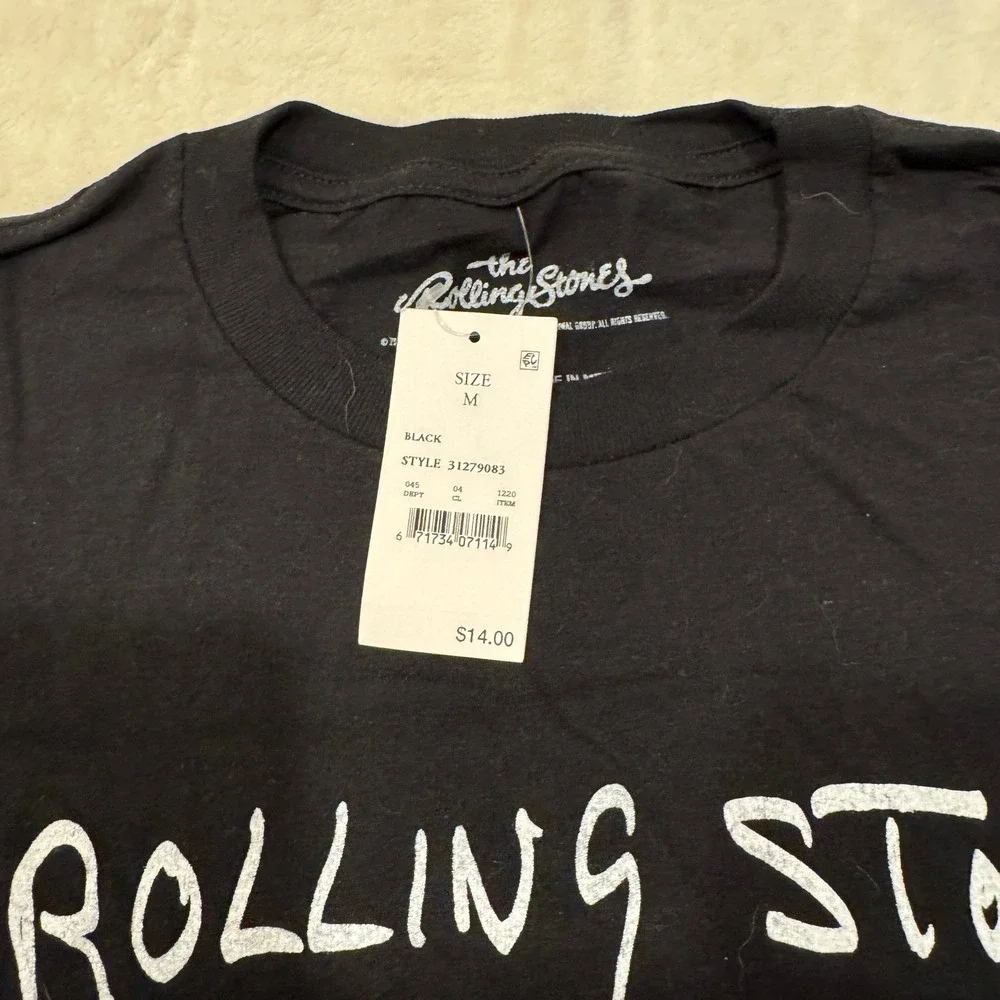 NWT Rolling Stones North American Tour 1975‎ Graphic T-Shirt Rock Band Tee